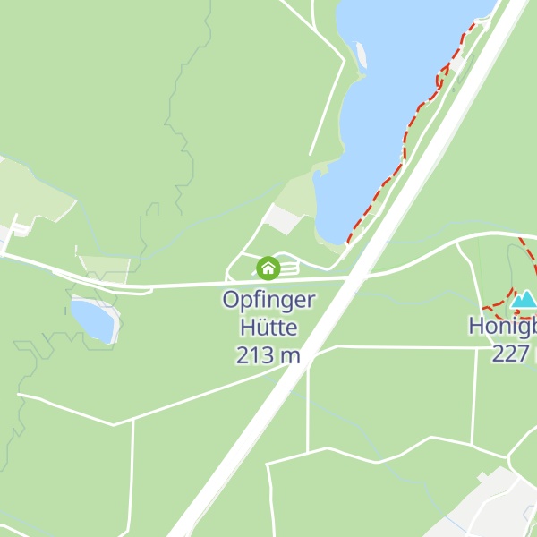 Map of Opfinger Hütte
