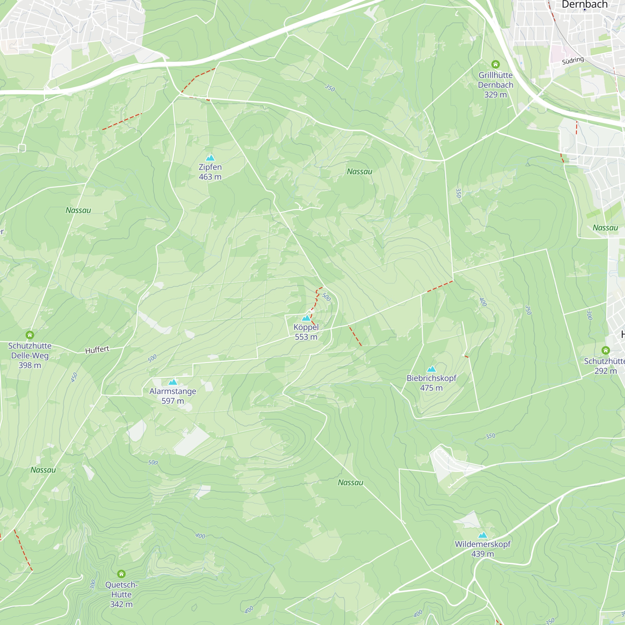 Köppelhütte map
