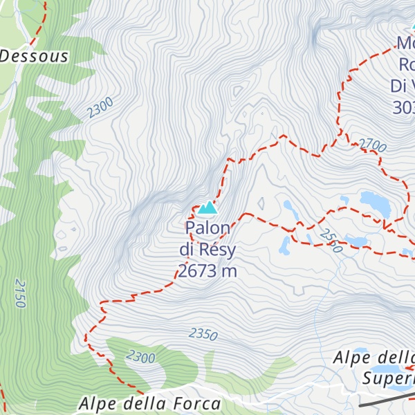 Map of Palon di Résy