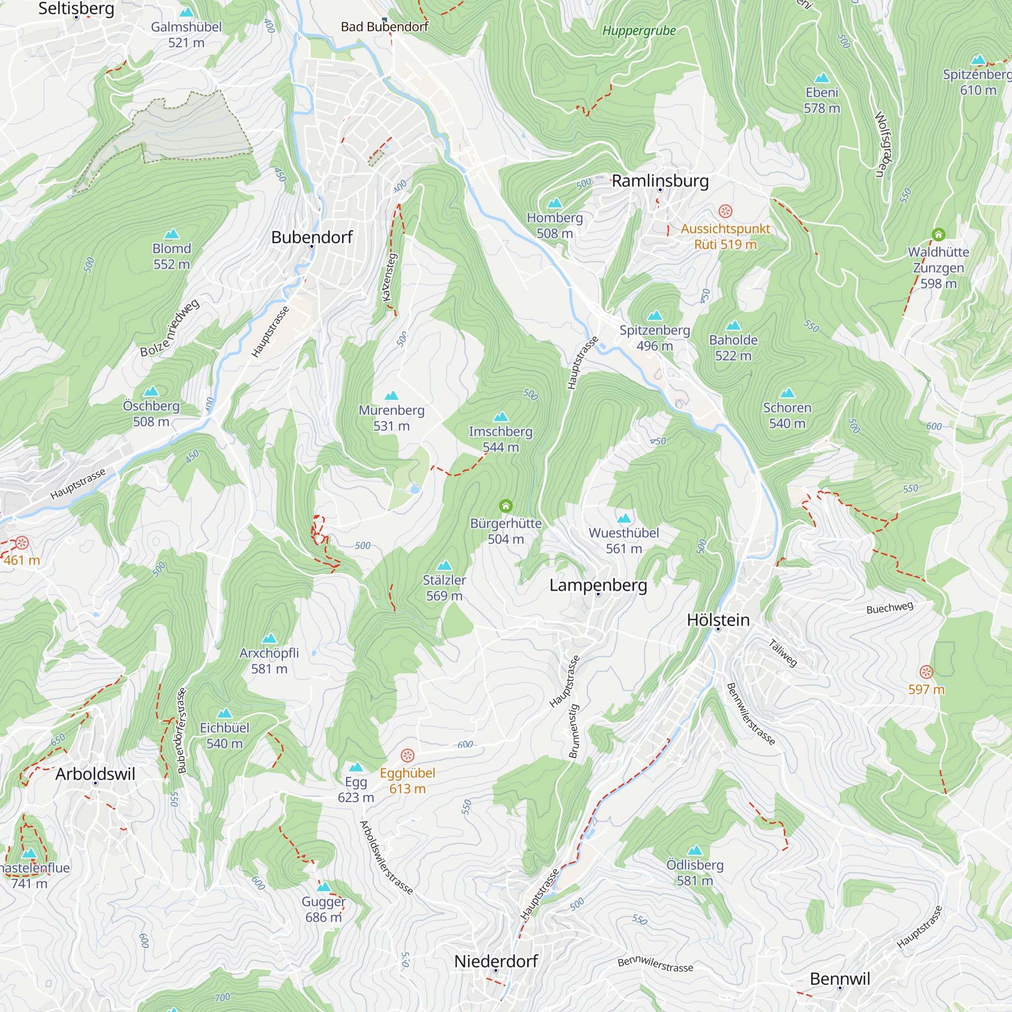 Bürgerhütte map