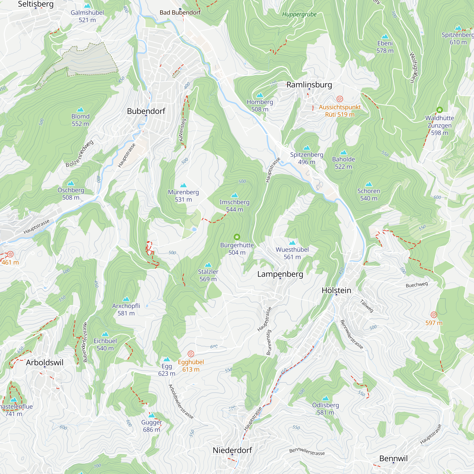 Bürgerhütte map