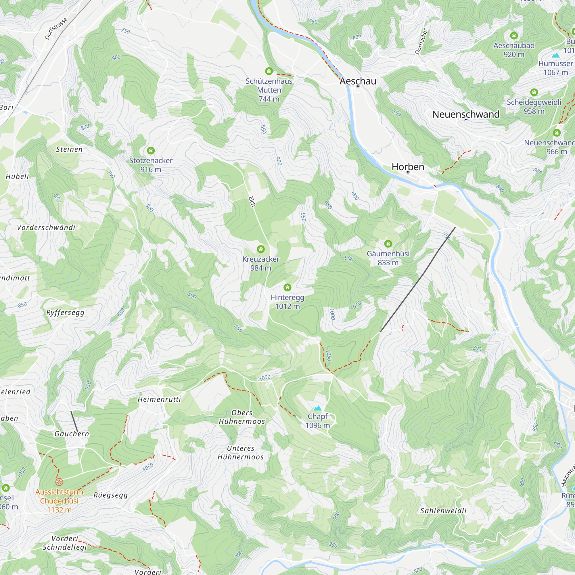 Hinteregg map