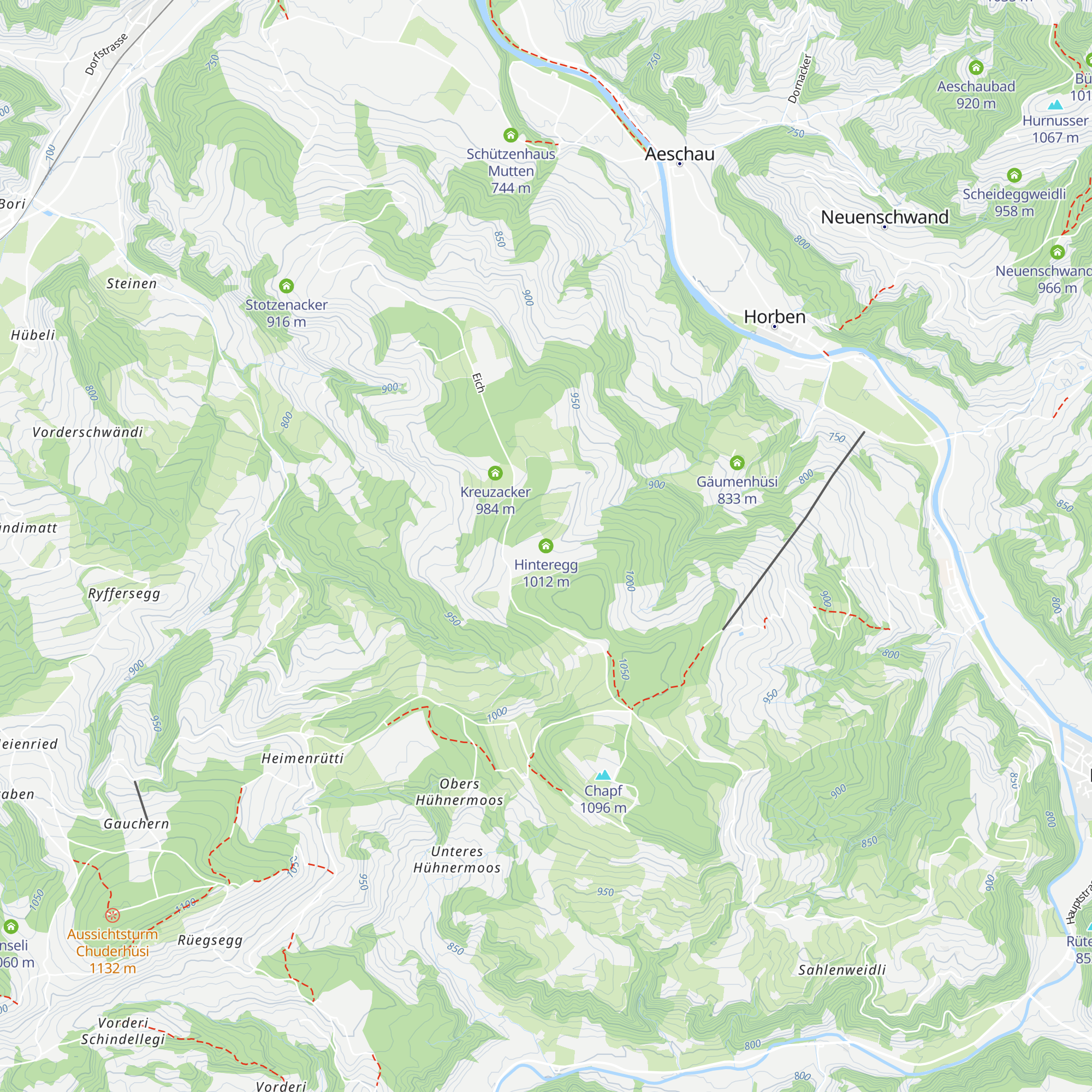 Hinteregg map