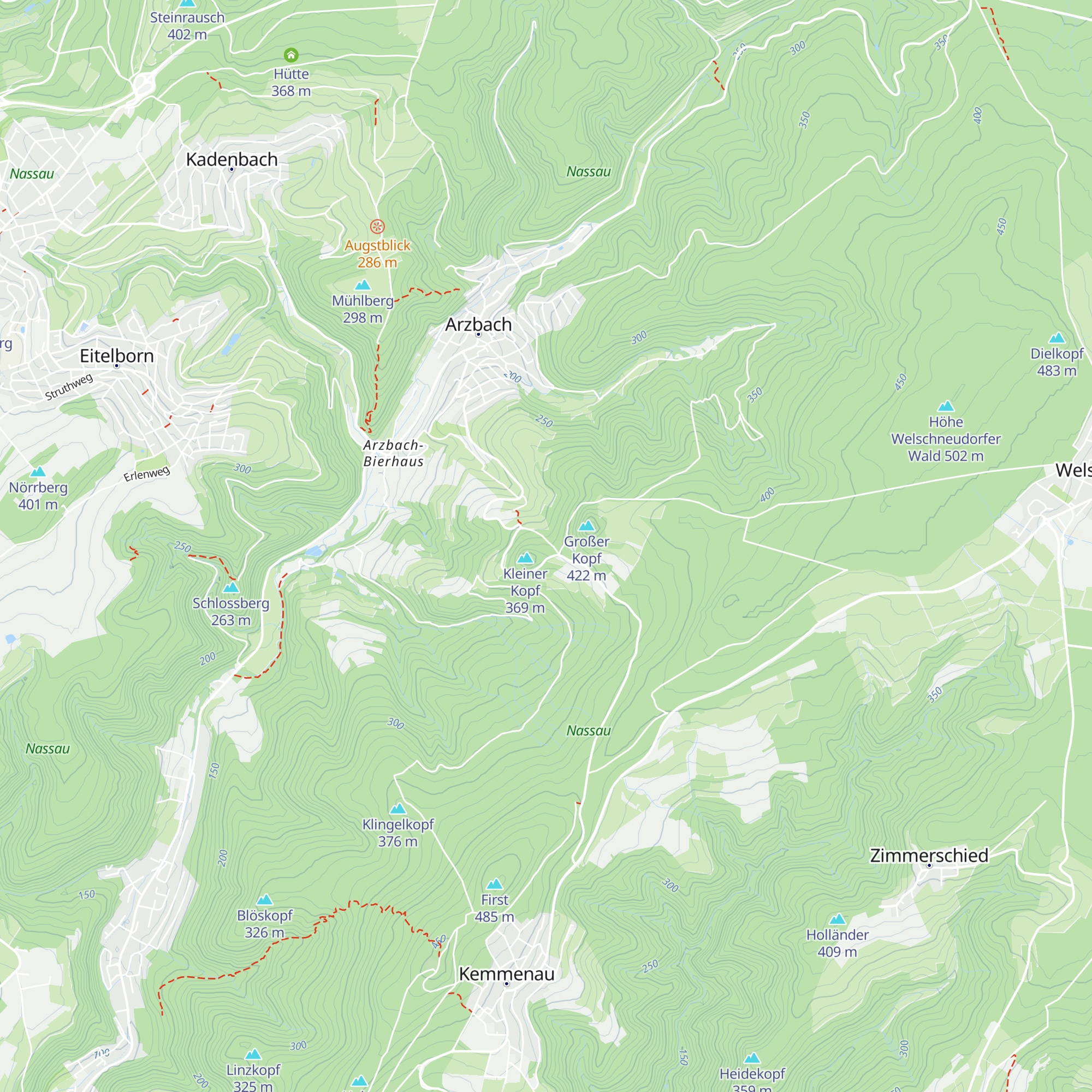 Augstblick-Hütte map