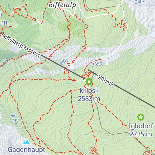 Map of Riffelhaus 1853