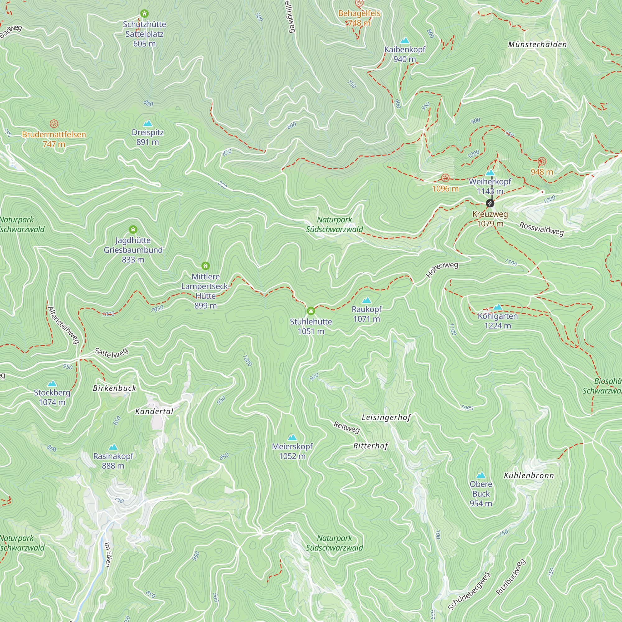 Stühlehütte map