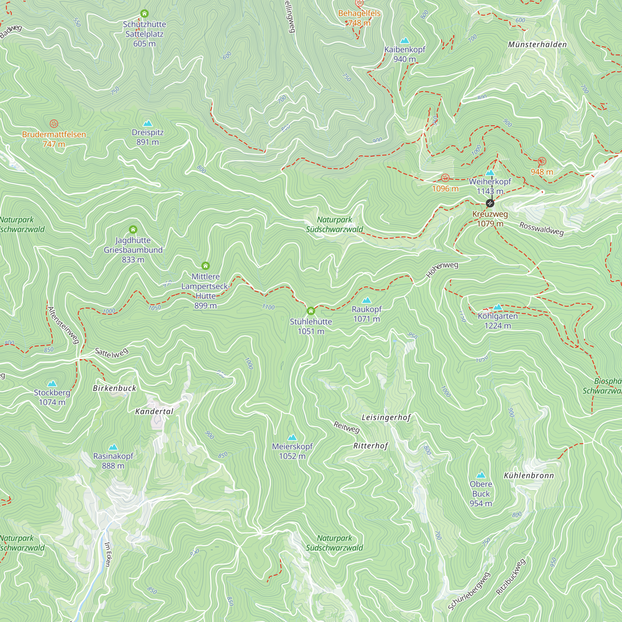Stühlehütte map