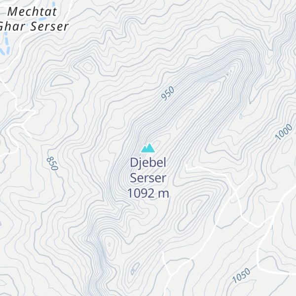 Map of Djebel Serser