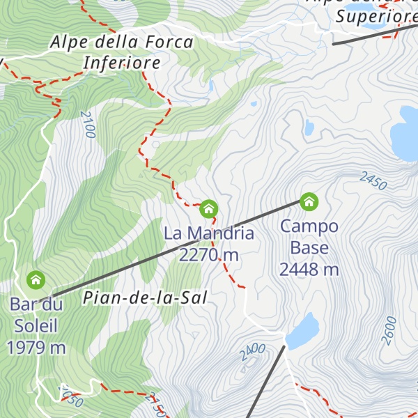 Map of La Mandria