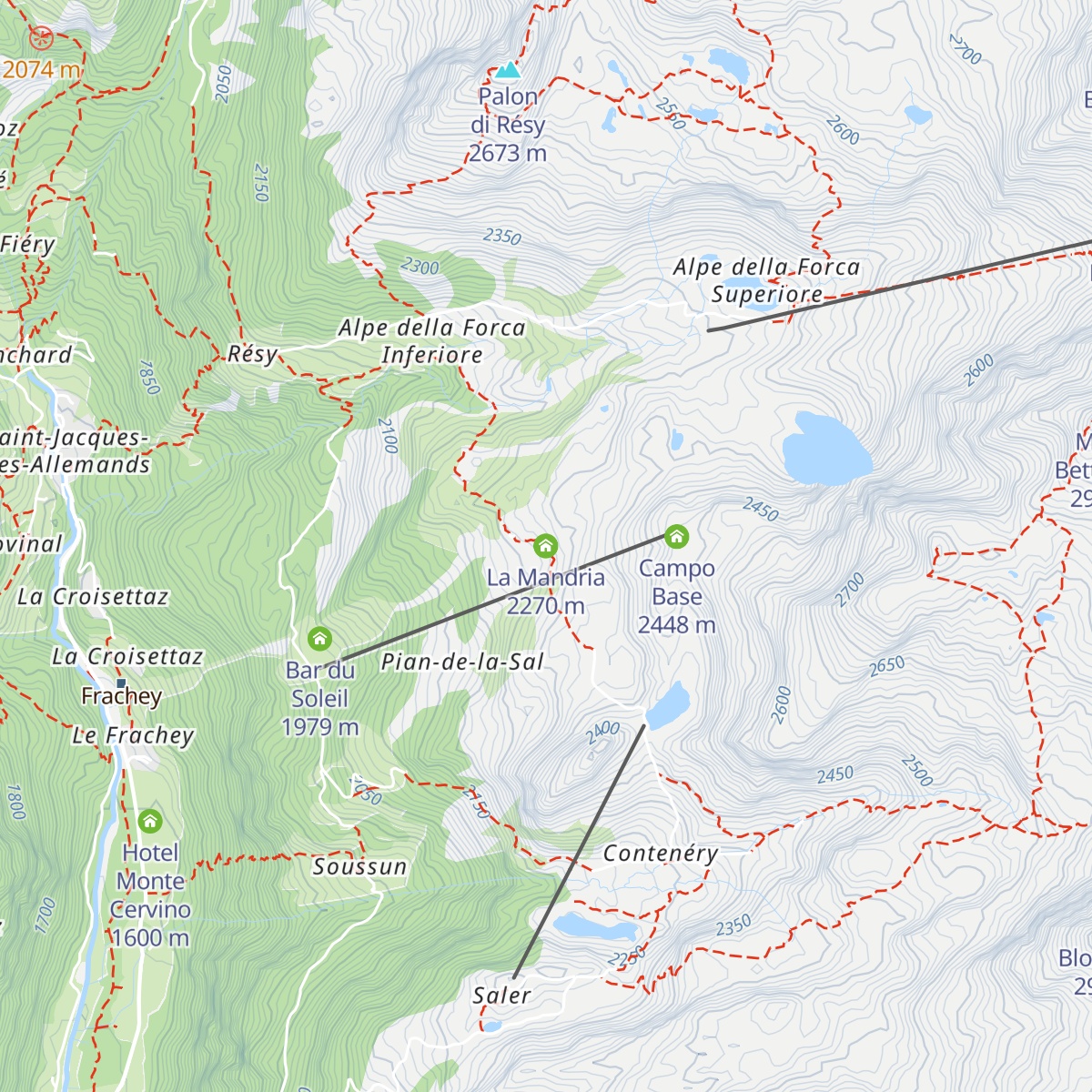La Mandria map