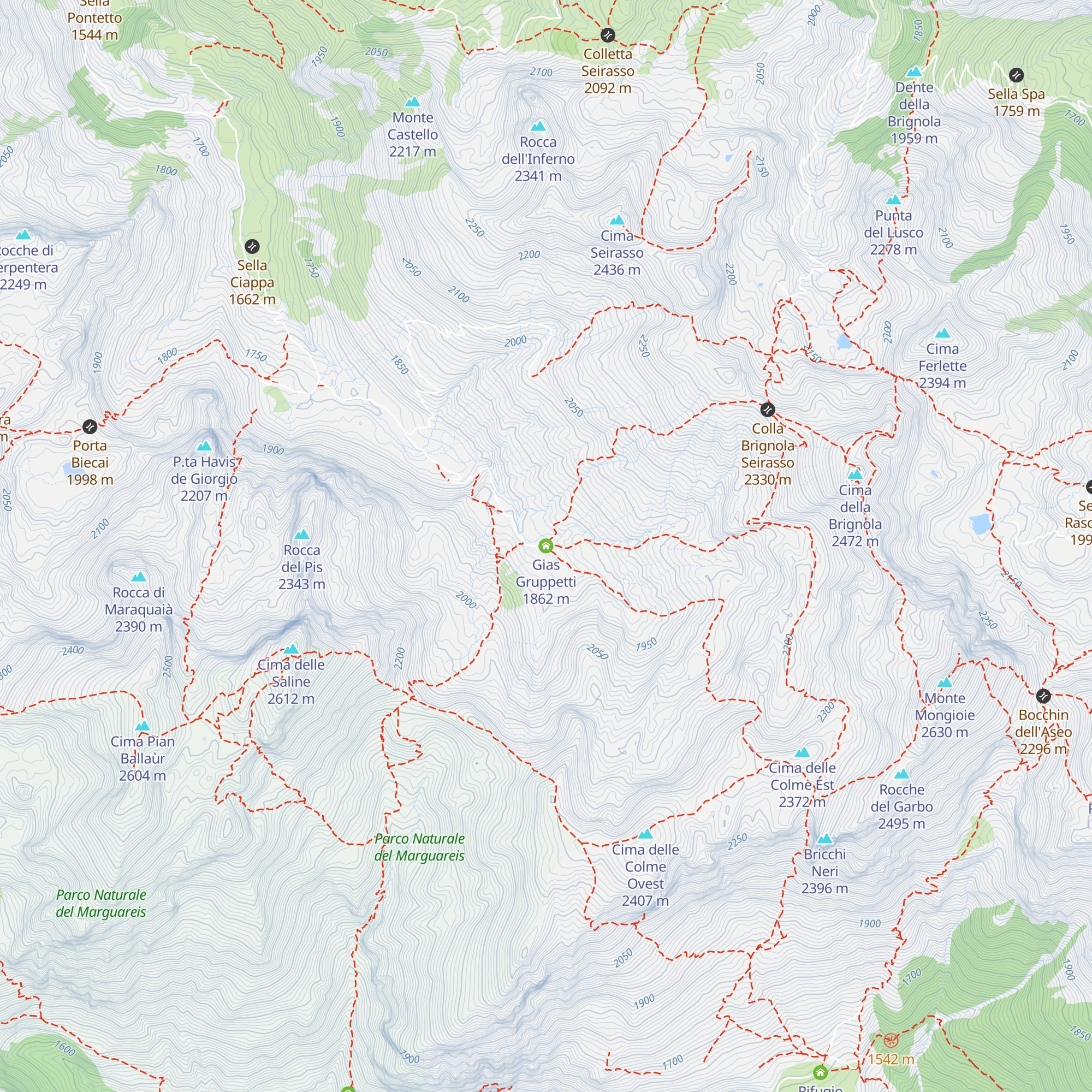 Gias Gruppetti map