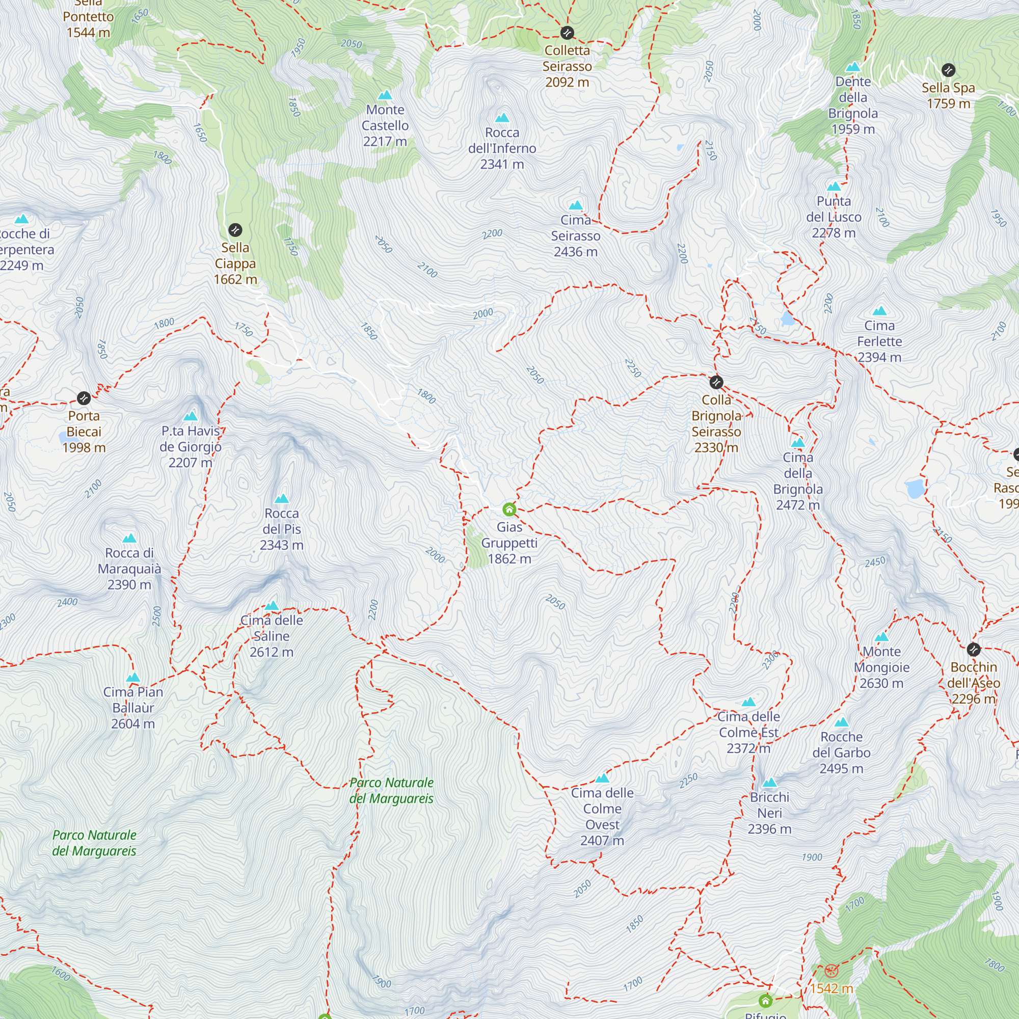 Gias Gruppetti map