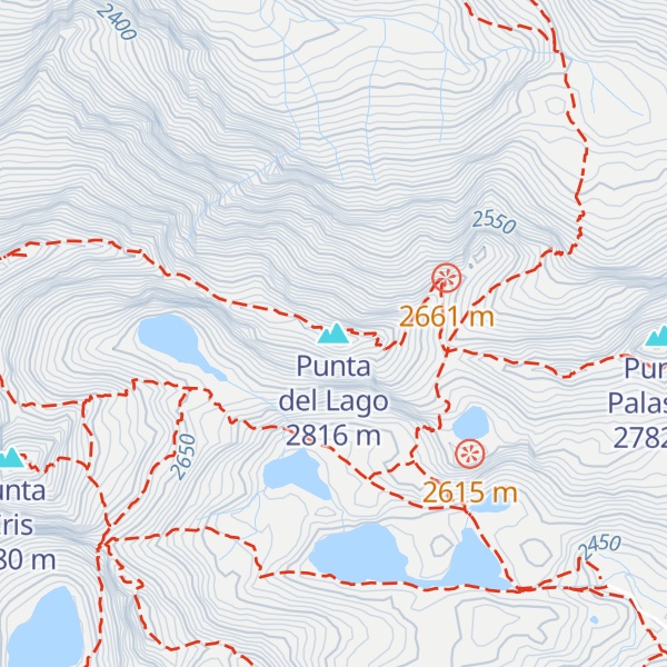 Map of Punta del Lago