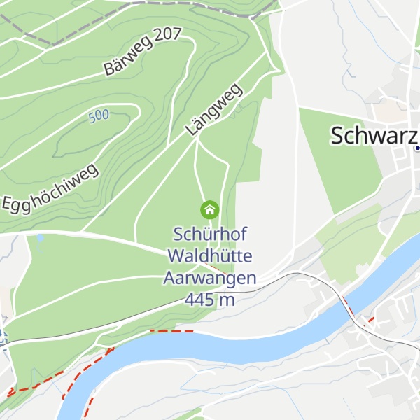 Map of Schürhof Waldhütte Aarwangen