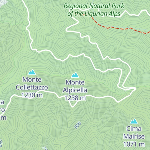 Map of Monte Alpicella
