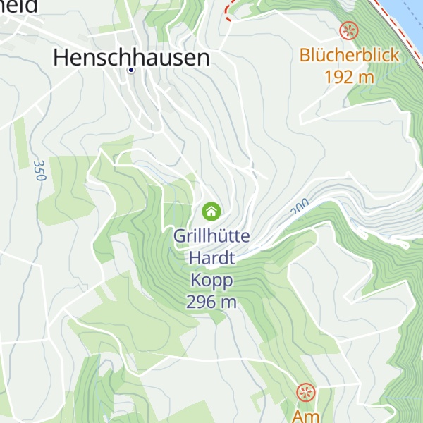 Map of Grillhütte Hardt Kopp