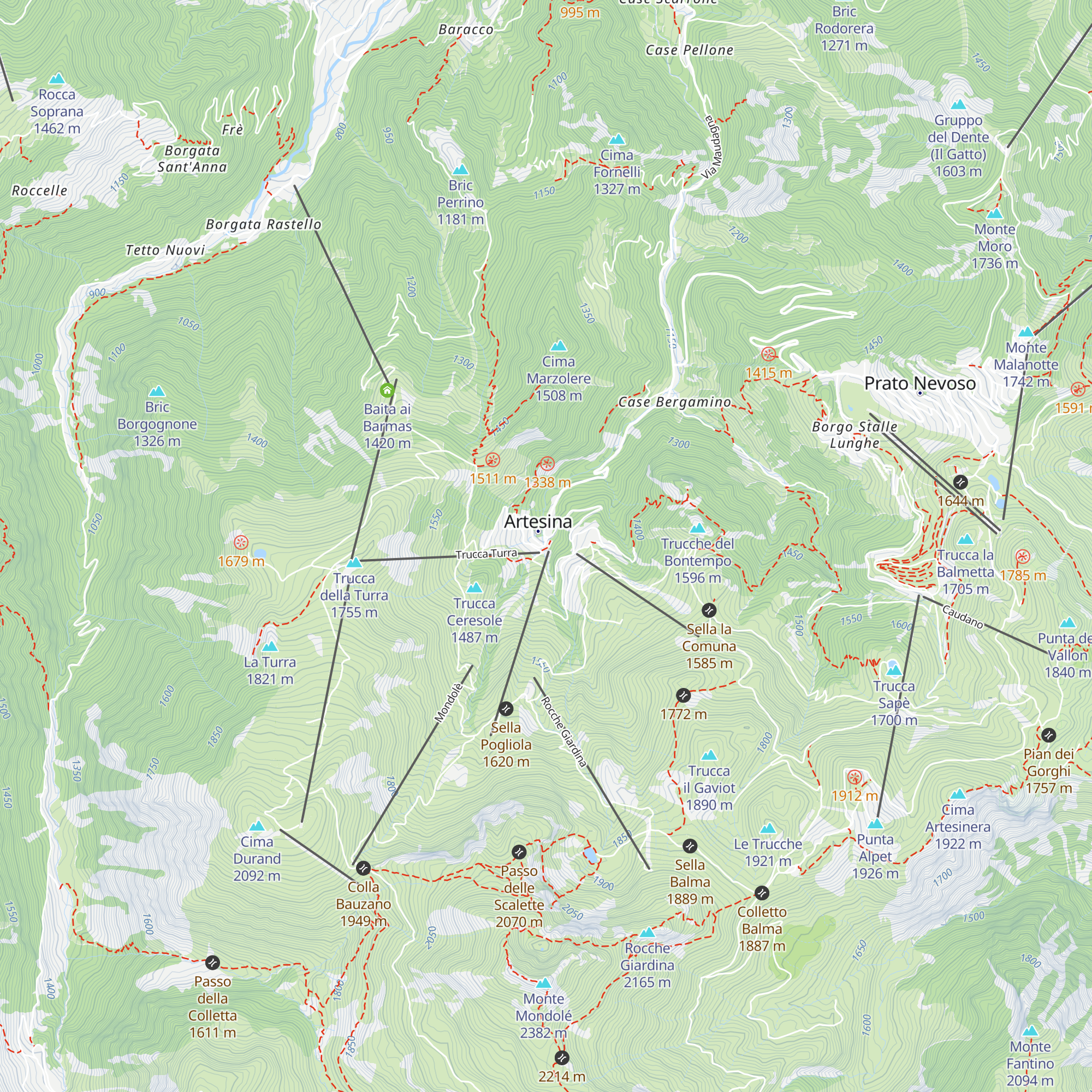 La tana del lupo map