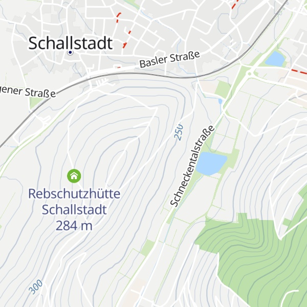Map of Rebschutzhütte Wolfenweiler