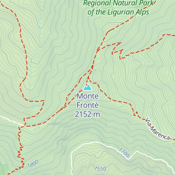 Map of Monte Frontè