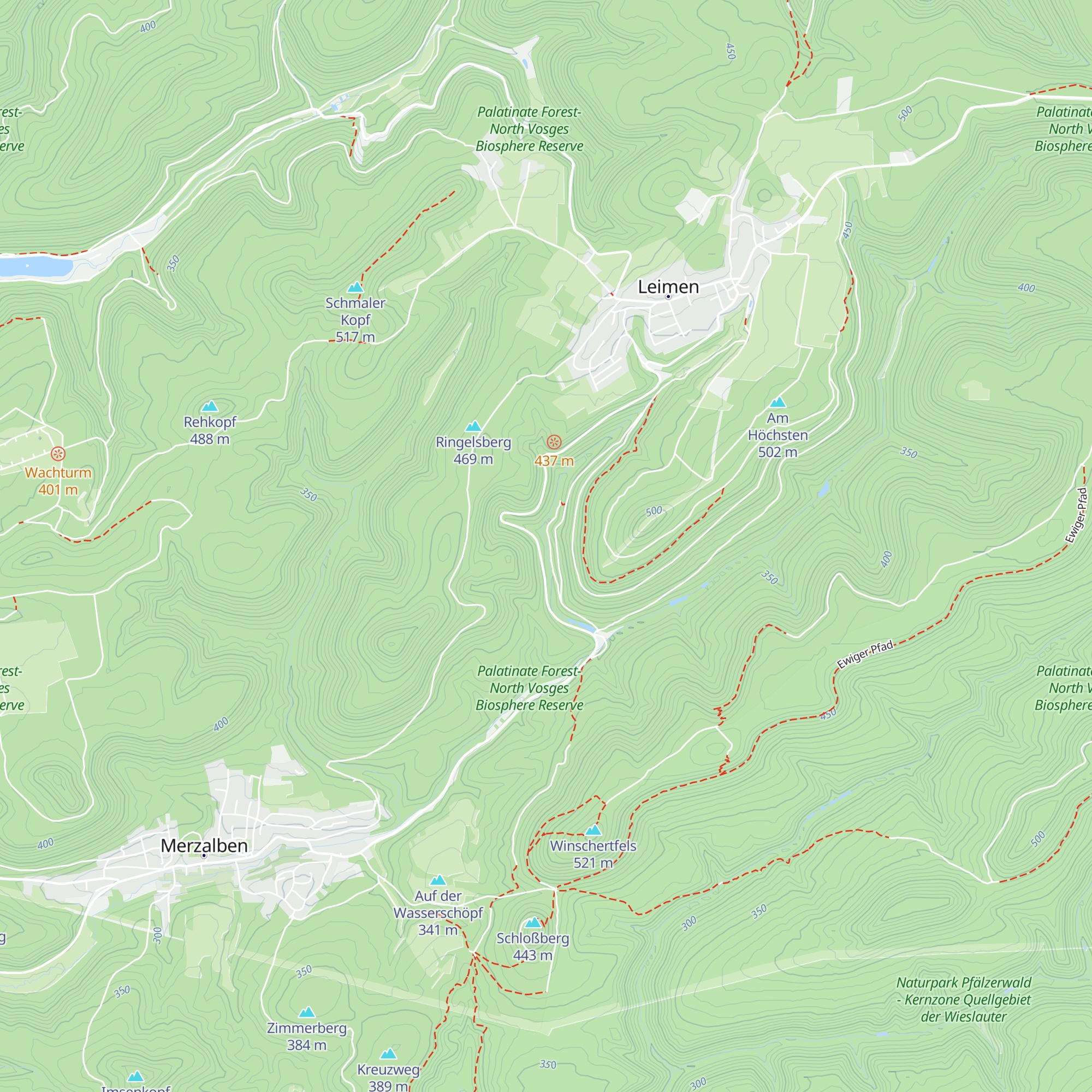 Schutzhütte am Karlsbrunnen map