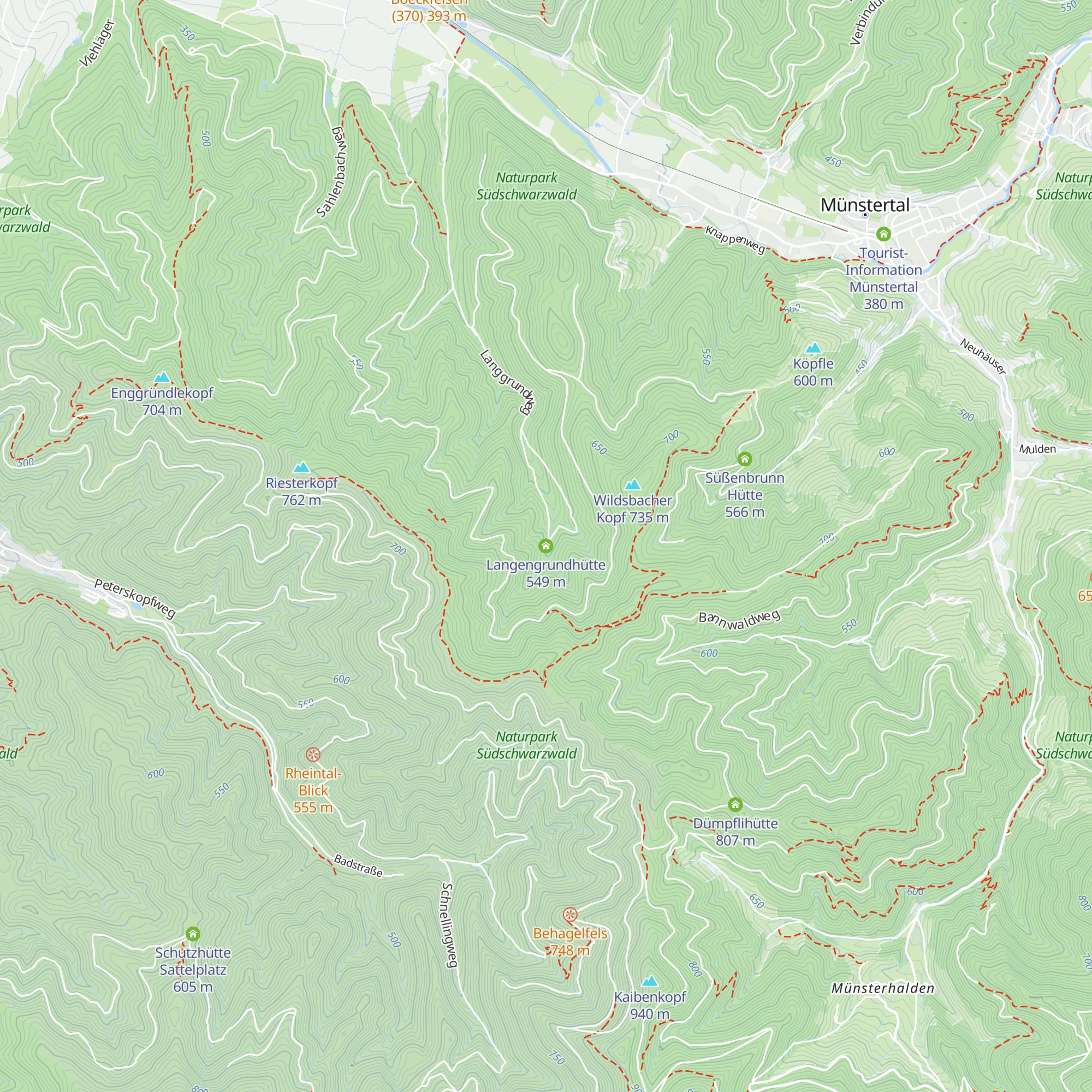 Langengrundhütte map