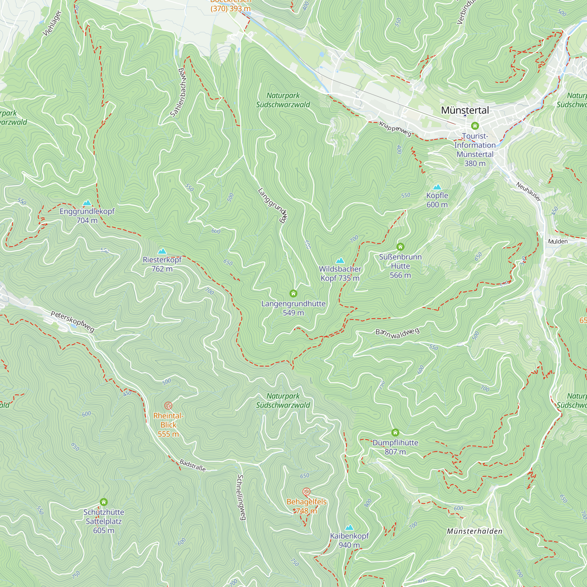 Langengrundhütte map