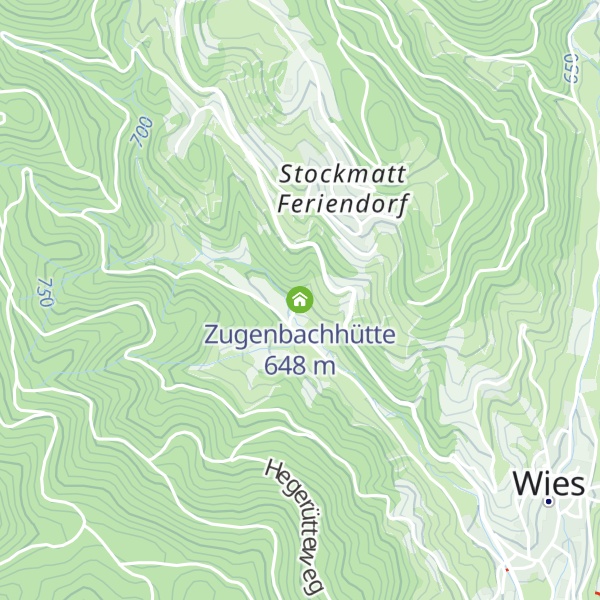 Map of Zugenbachhütte