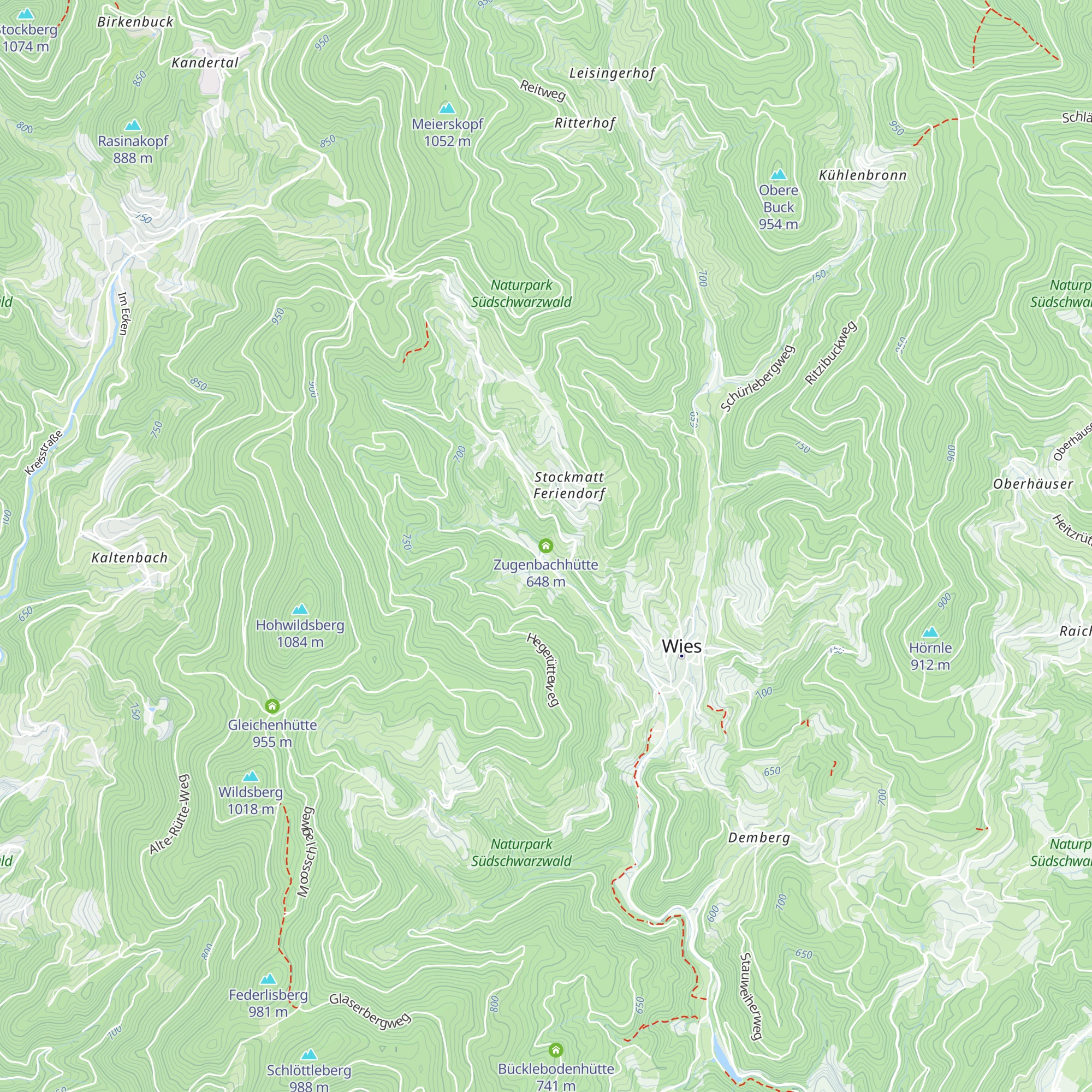 Zugenbachhütte map