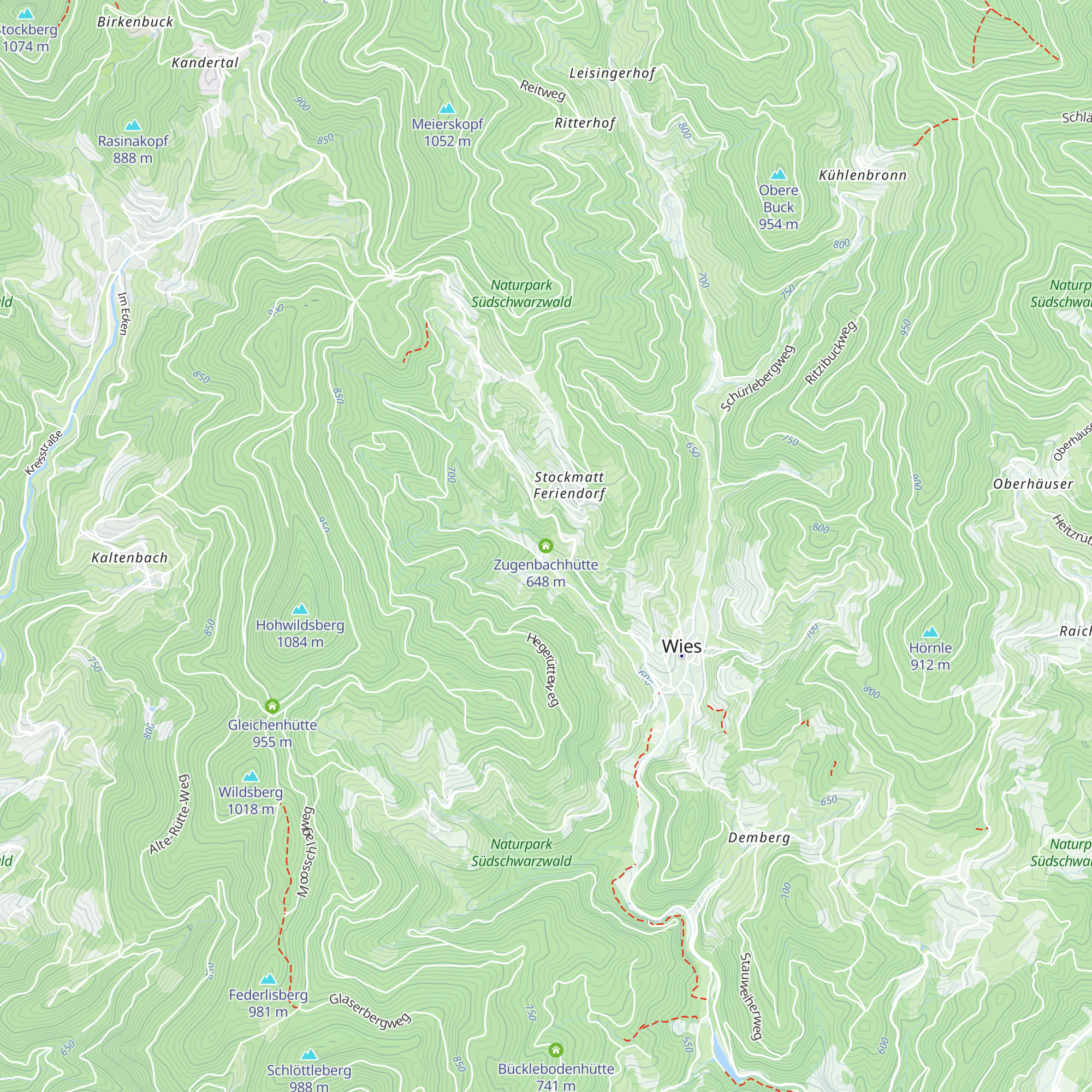 Zugenbachhütte map