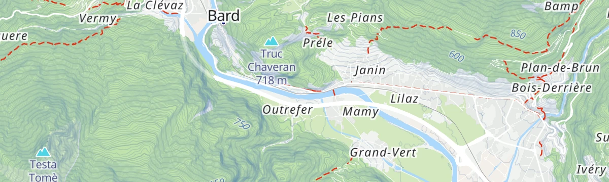 Map of the start of Peredrette