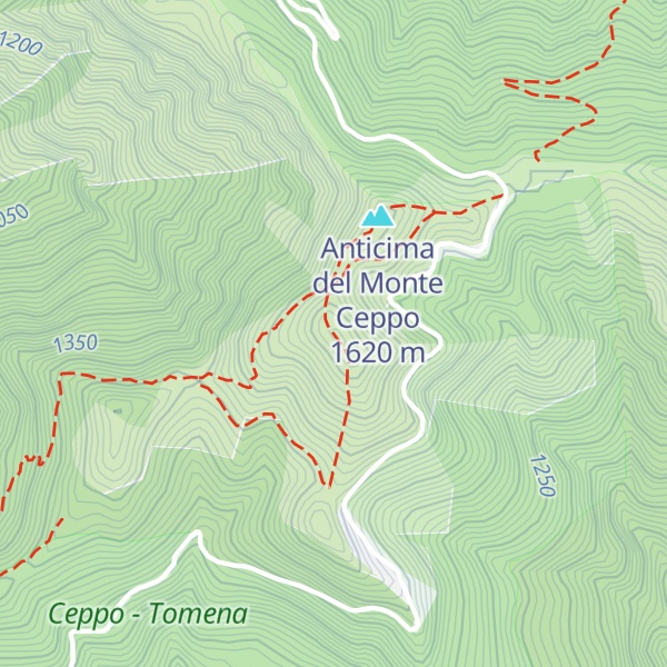 Map of Monte Ceppo