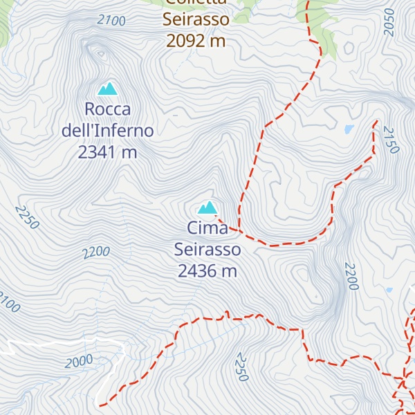 Map of Cima Seirasso