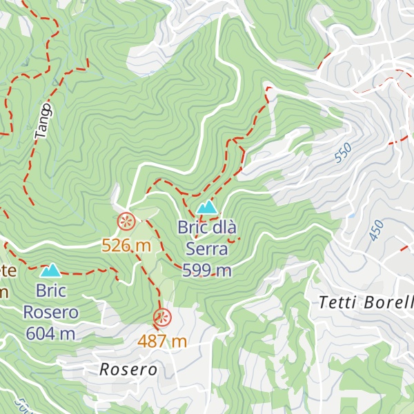 Map of Bric dlà Serra