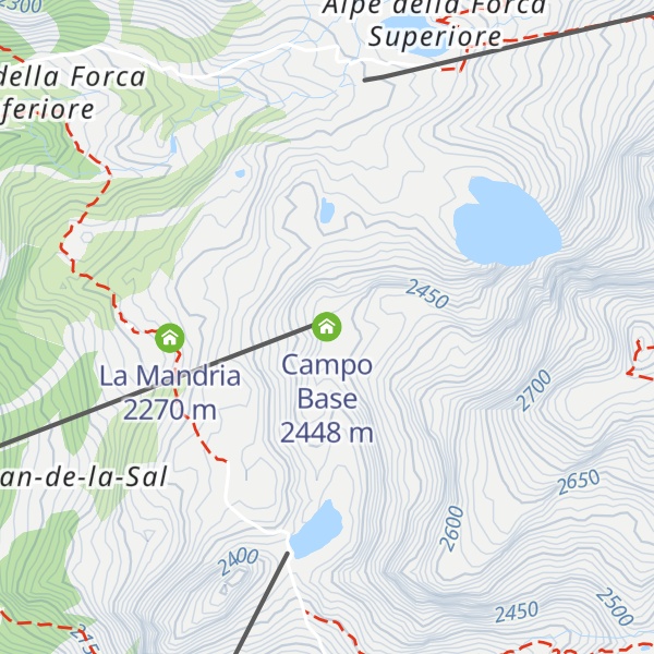 Map of Campo Base