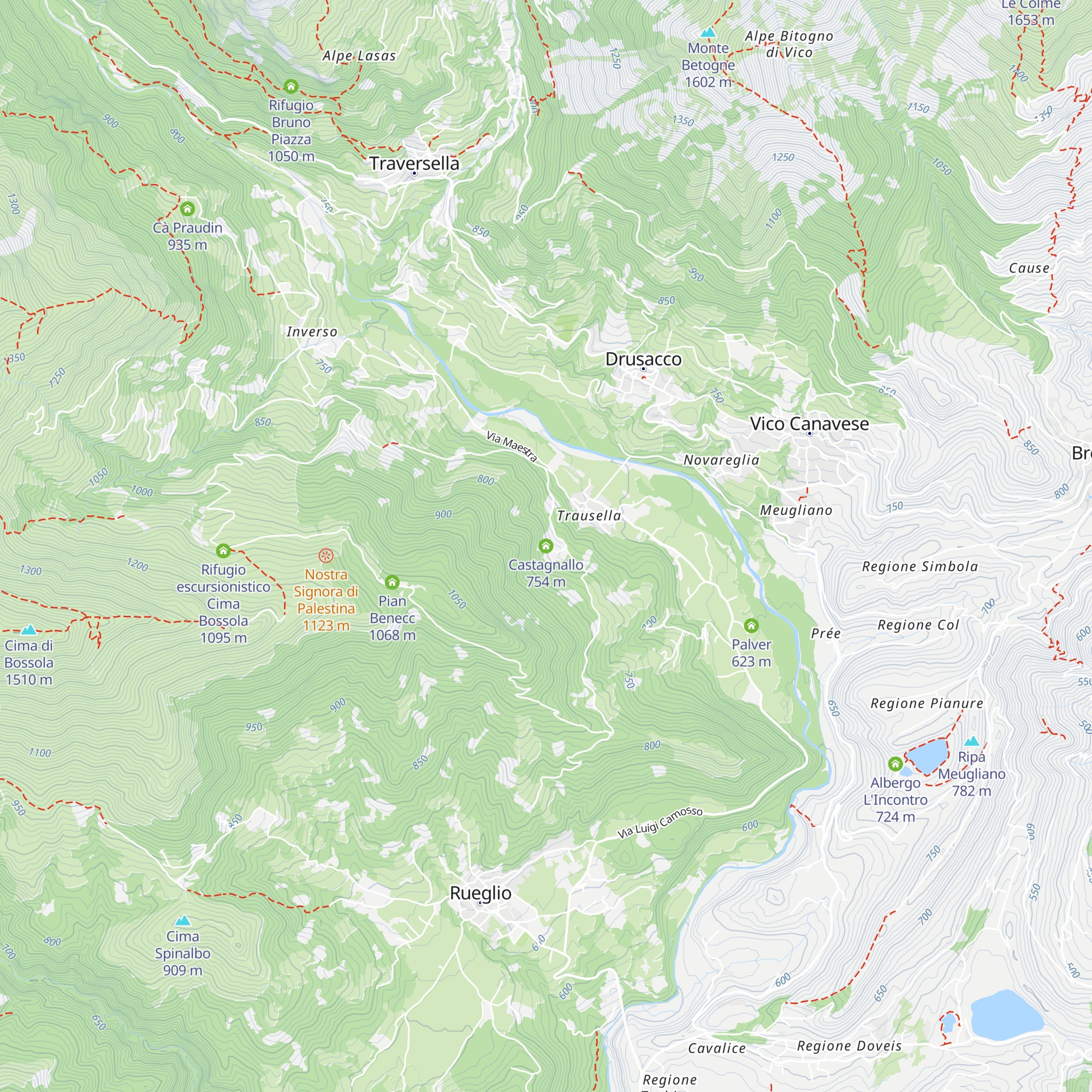 Castagnallo map