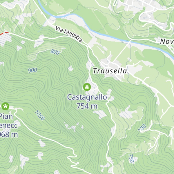Map of Castagnallo