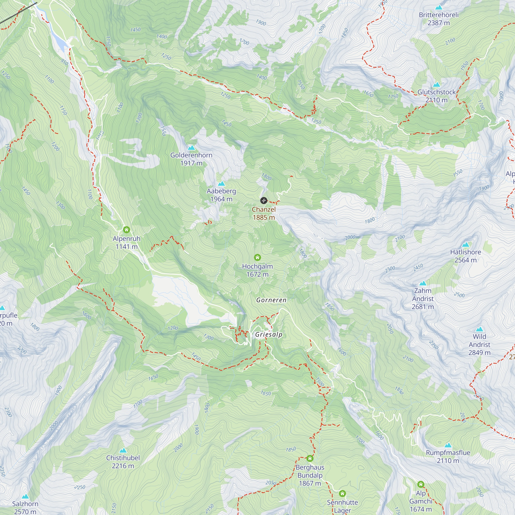 Hochgalm map