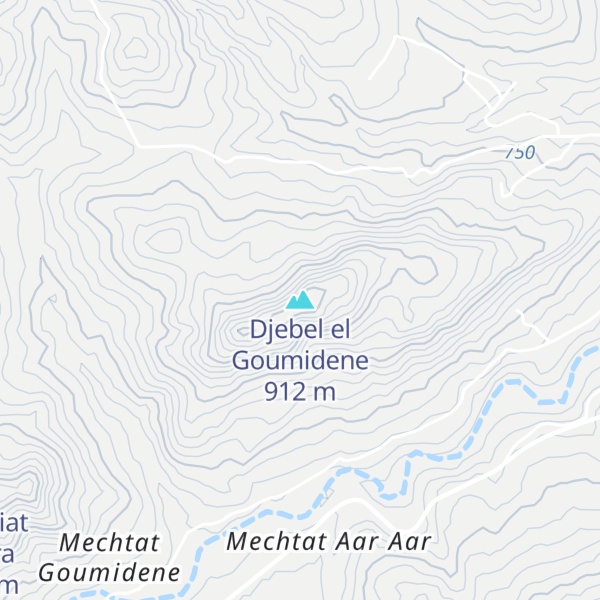 Map of Djebel el Goumidene