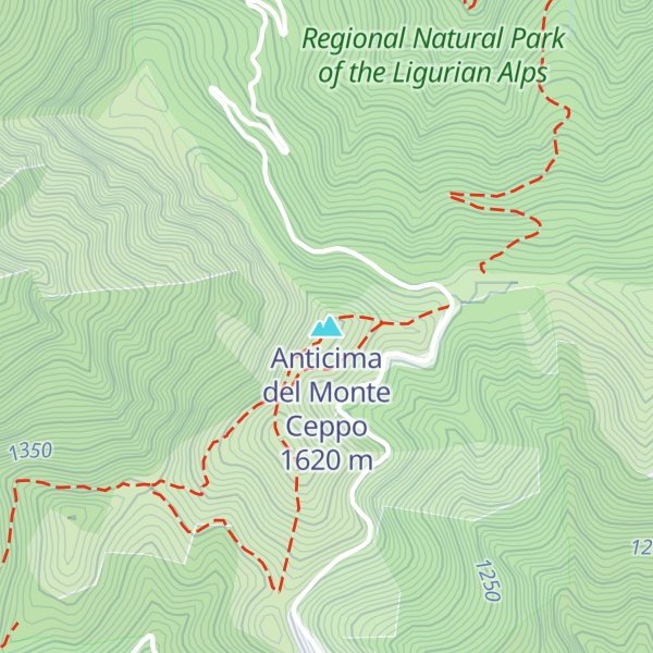 Map of Anticima del Monte Ceppo