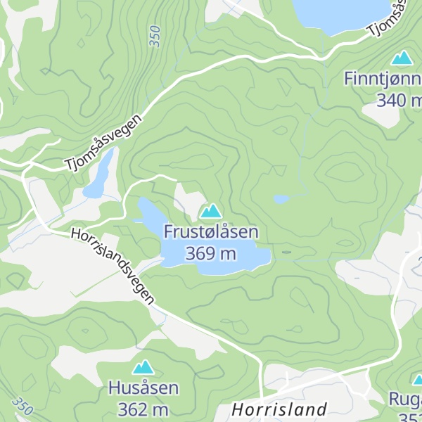 Map of Frustølåsen