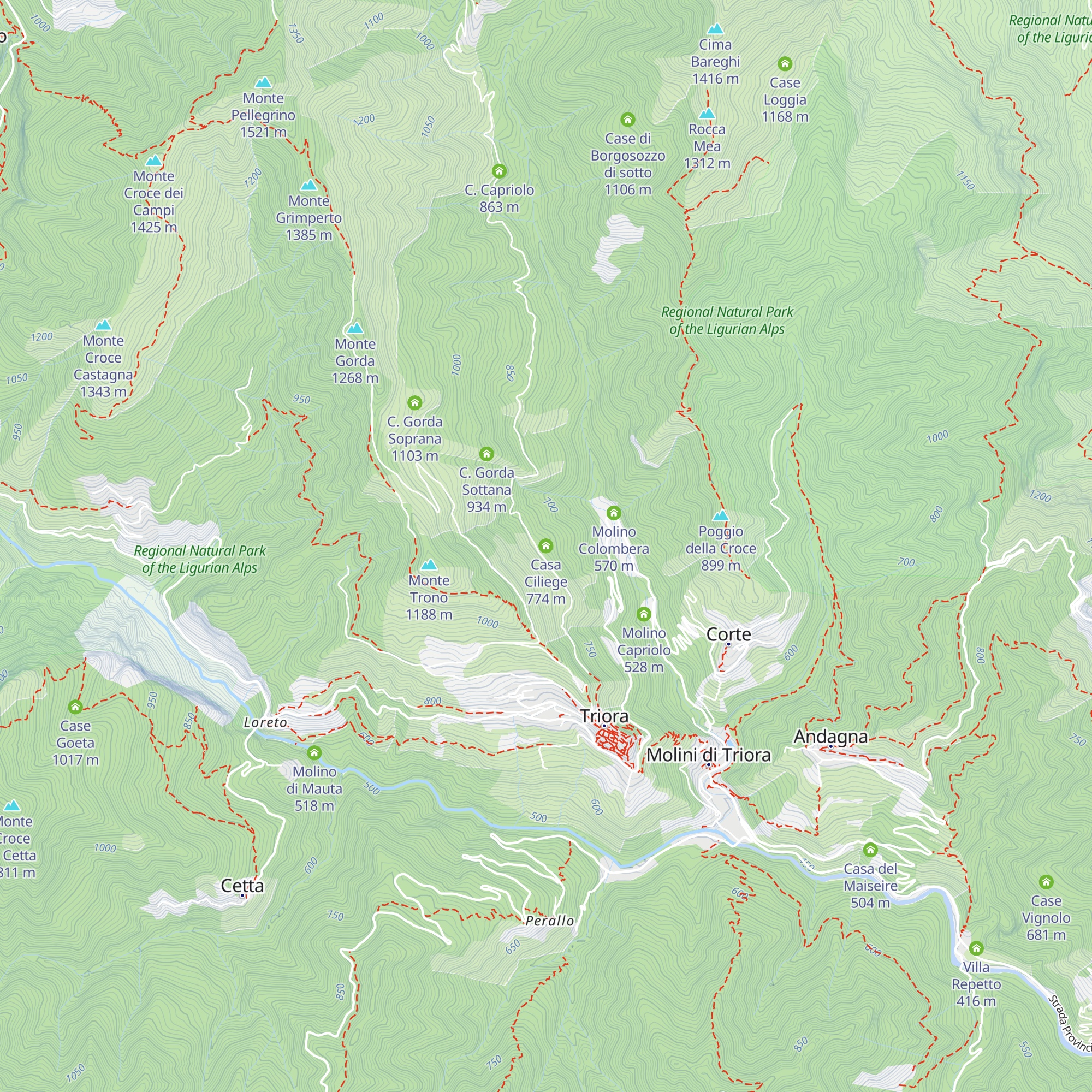 Casa Ciliege map