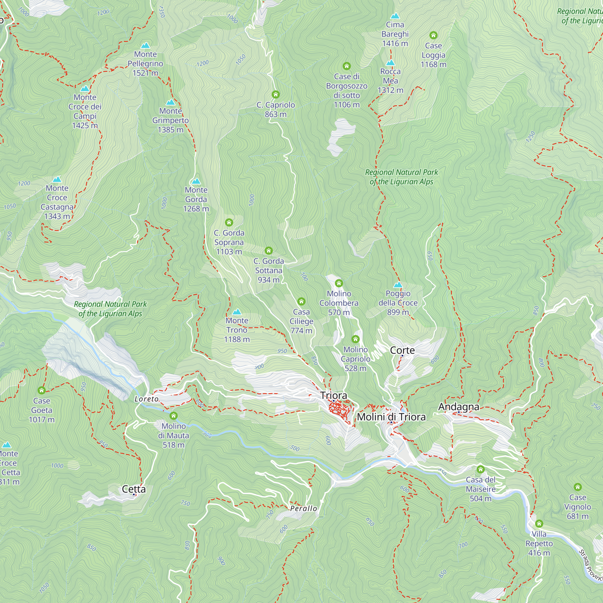 Casa Ciliege map