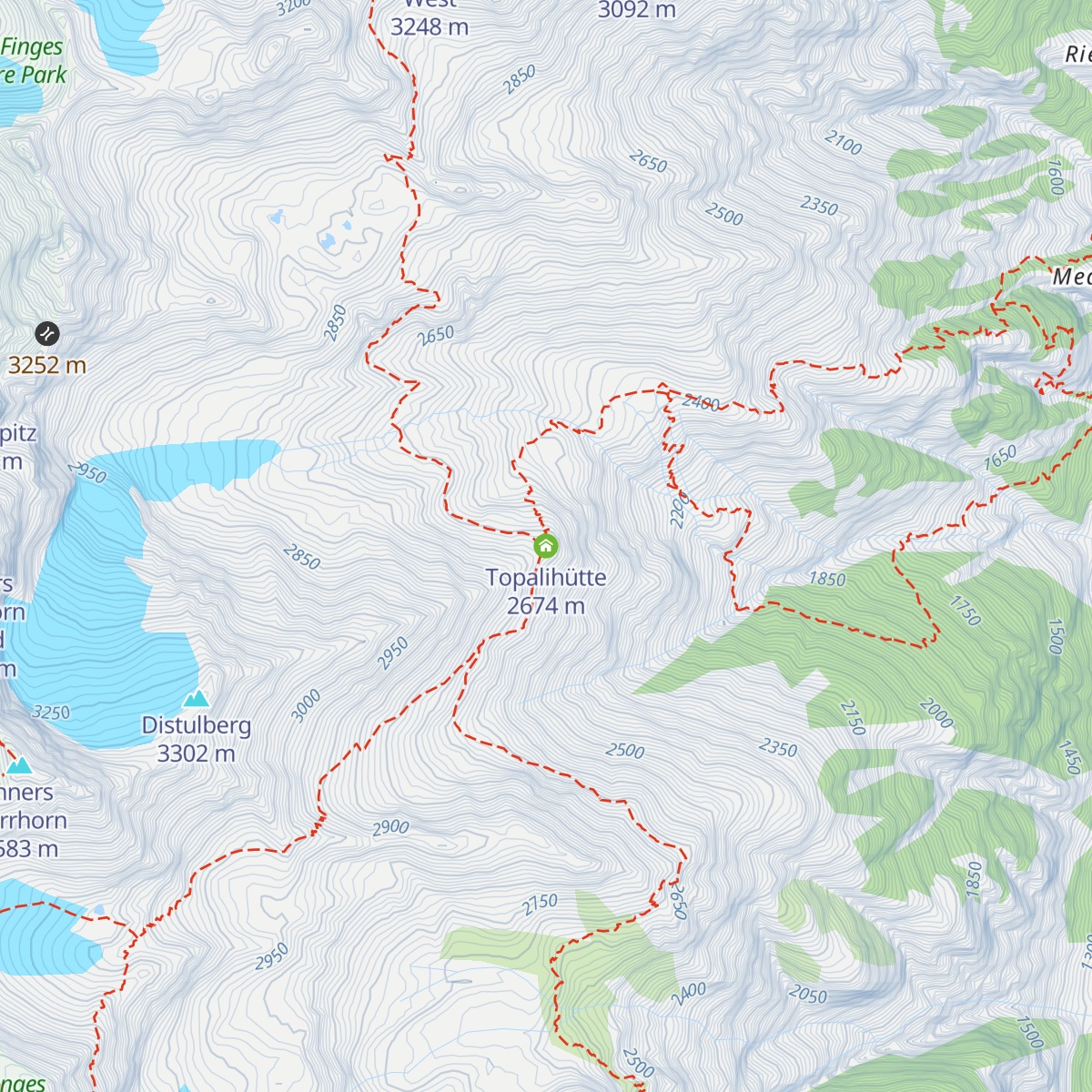 Topalihütte map