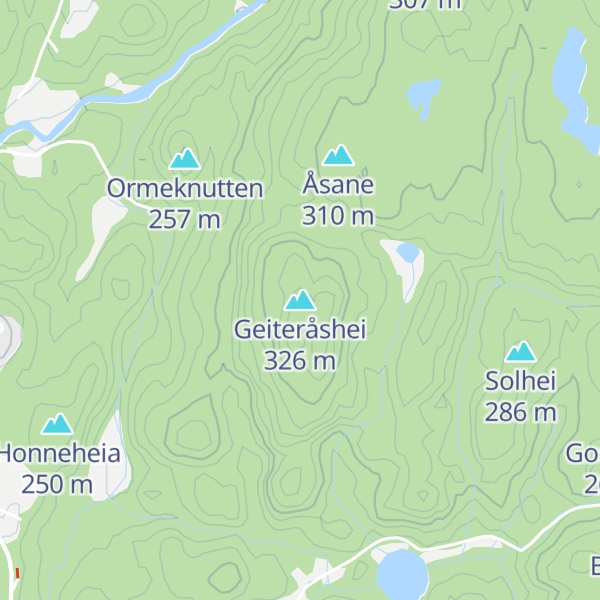 Map of Geiteråshei