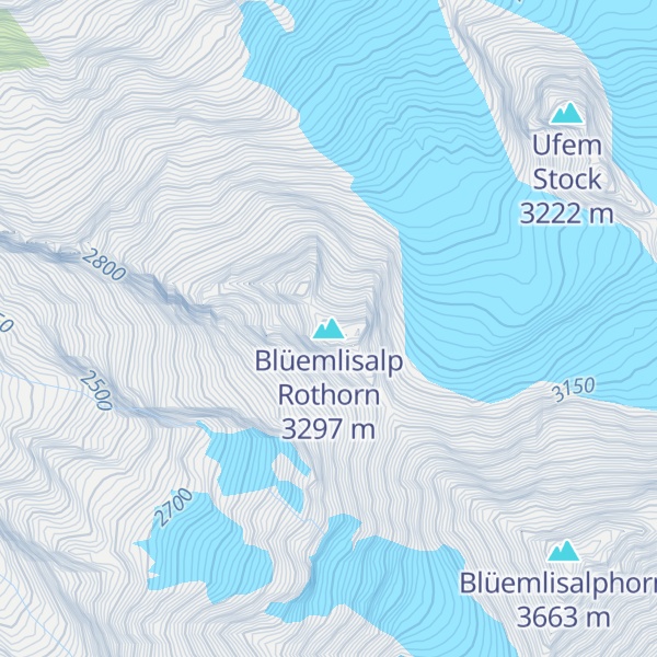 Map of Blüemlisalp Rothorn