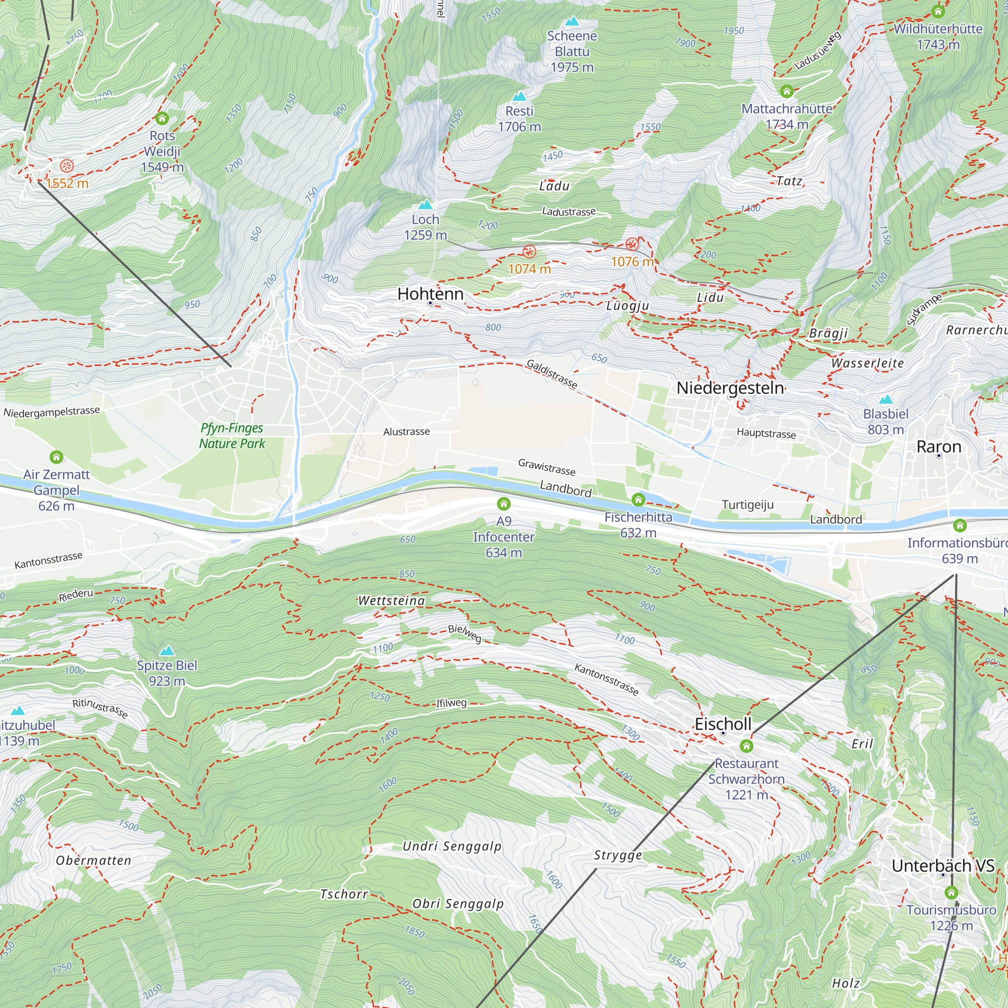 A9 Infocenter map