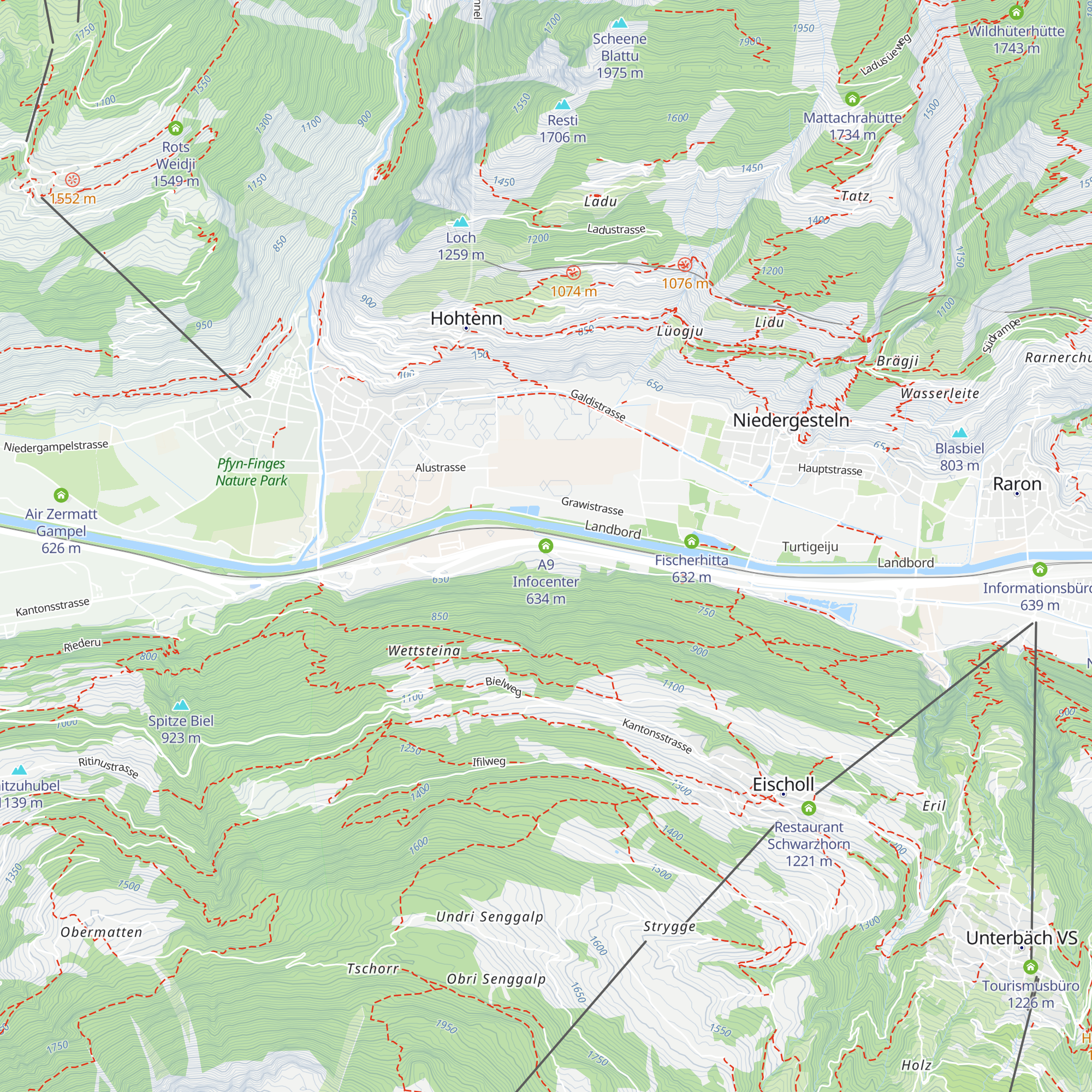A9 Infocenter map