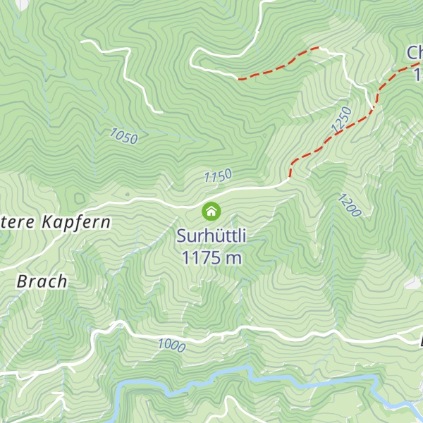 Map of Surhüttli
