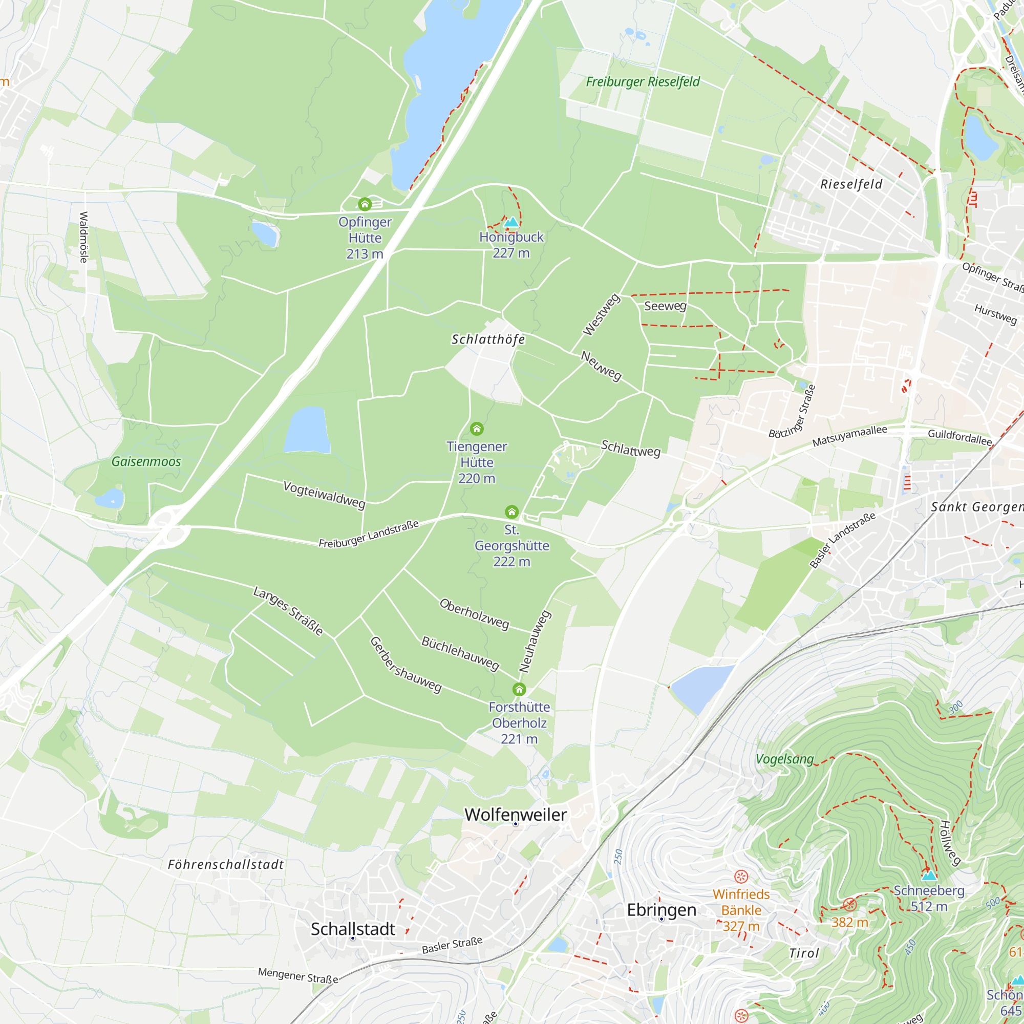 St. Georgshütte map