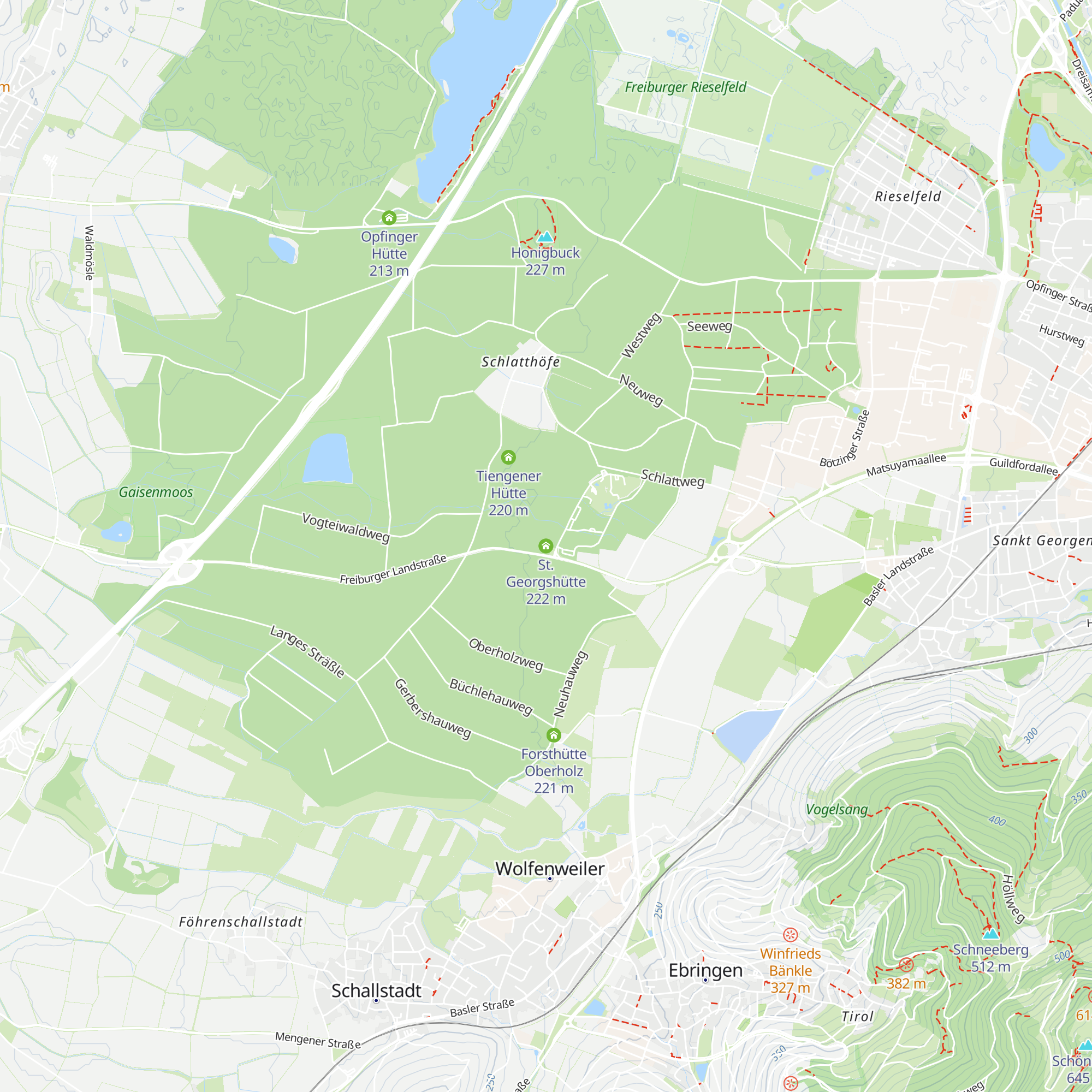 St. Georgshütte map